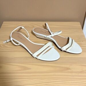 Talbots Women's Elegant White Sandals